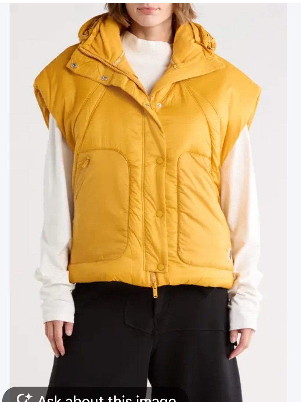 NWT FP Movement Parker Poncho in Marigold. Size Medium